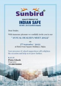 Invitation card design services in Kolkata for Sunbird