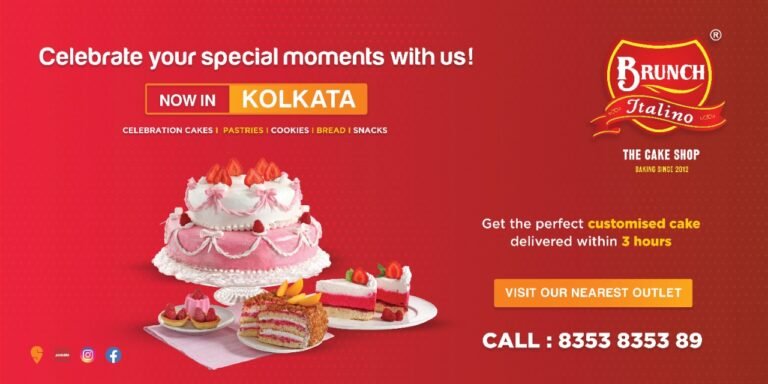 Hoarding design for Brunch Italiano - cake shop